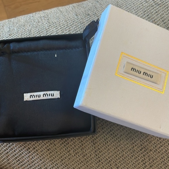 MIU MIU authentic Rose Crystal Earrings - Picture 6 of 8